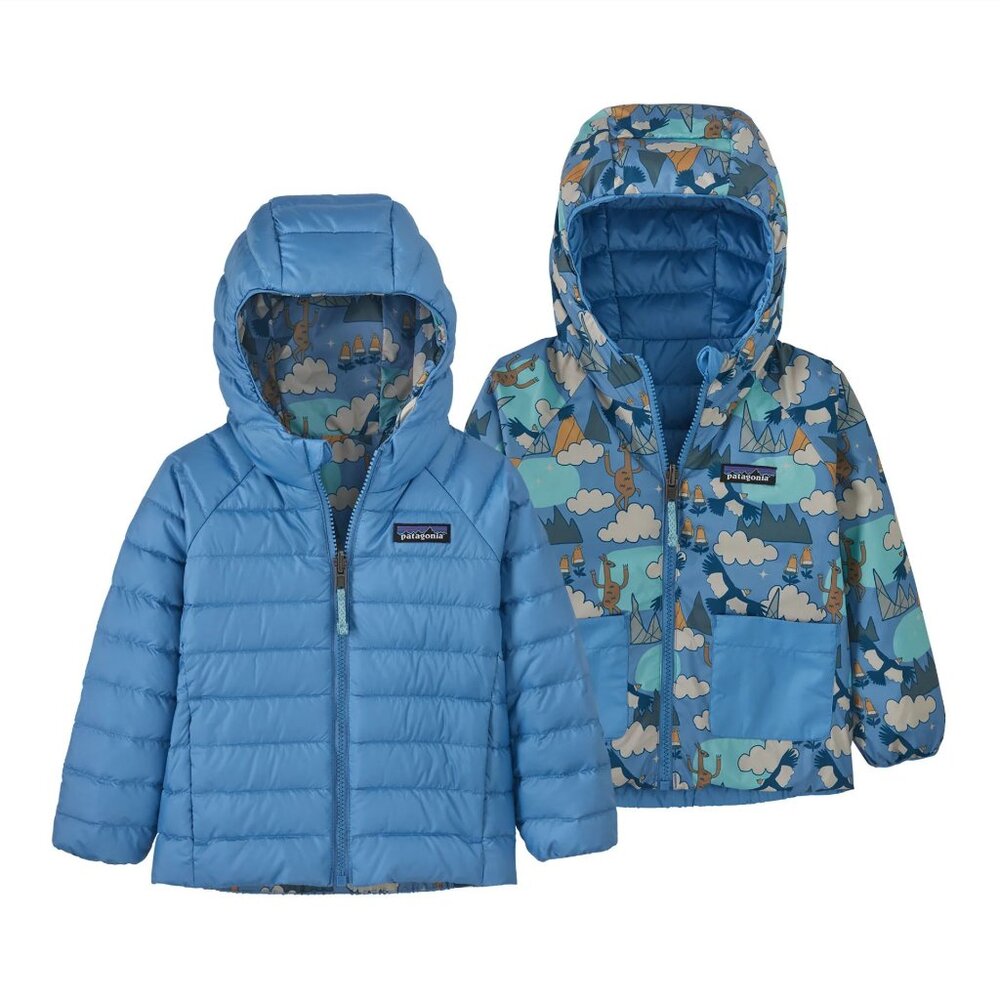 Patagonia Kids' Reversible Down Sweater Hoody Puffer Jacket 5T